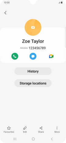 Press the Home key to return to the home screen.