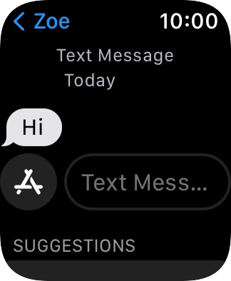 Press Text Mess... and record the message.