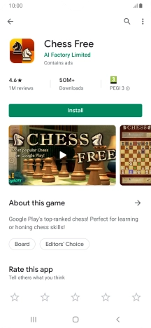 Press Install and follow the instructions on the screen to install the app.
