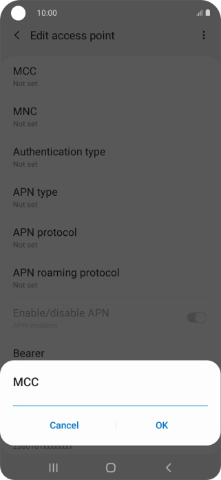 Key in 505 and press OK.