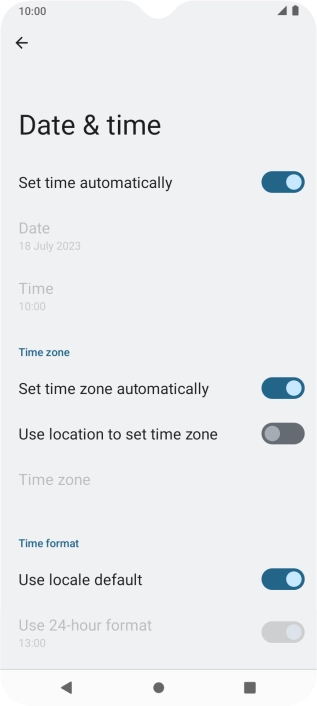 Press the Home key to return to the home screen.