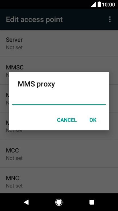 Key in 10.202.002.060 and press OK.