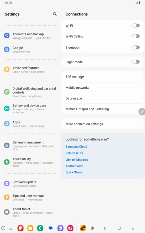 Press Software update.