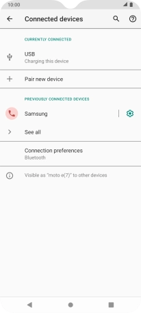 Press the Home key to return to the home screen.