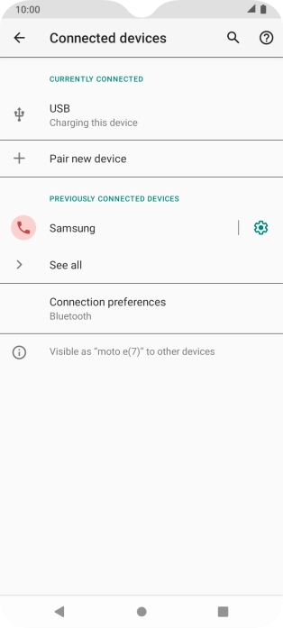Press the Home key to return to the home screen.