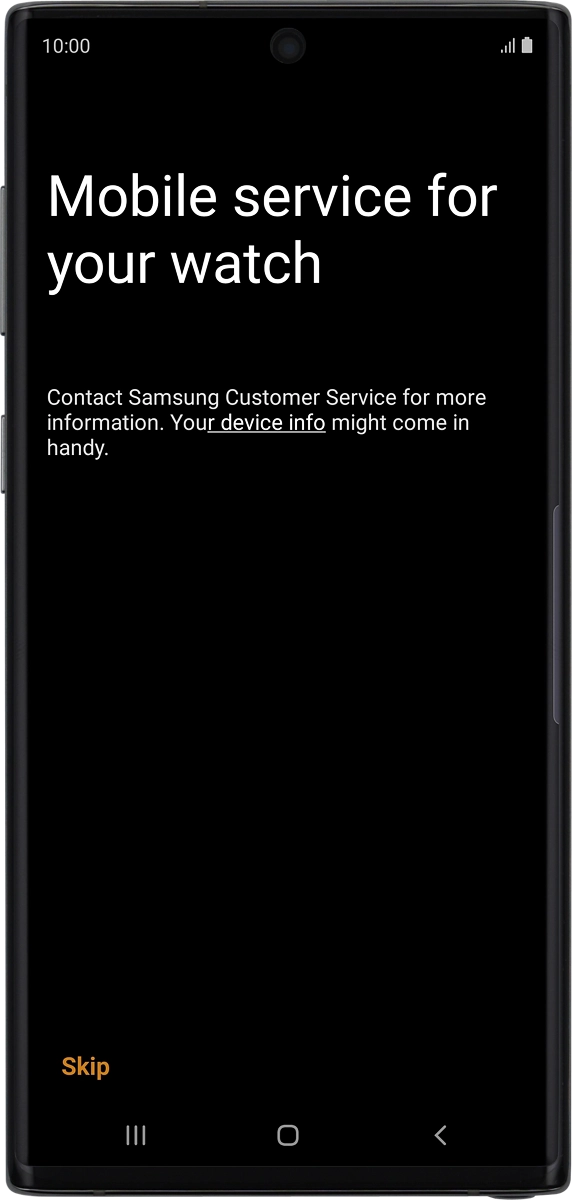 On your phone: To set up mobile data on your smartwatch, follow the instructions on the screen to finish setting up your smartwatch.