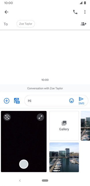 Press Gallery and go to the required folder.