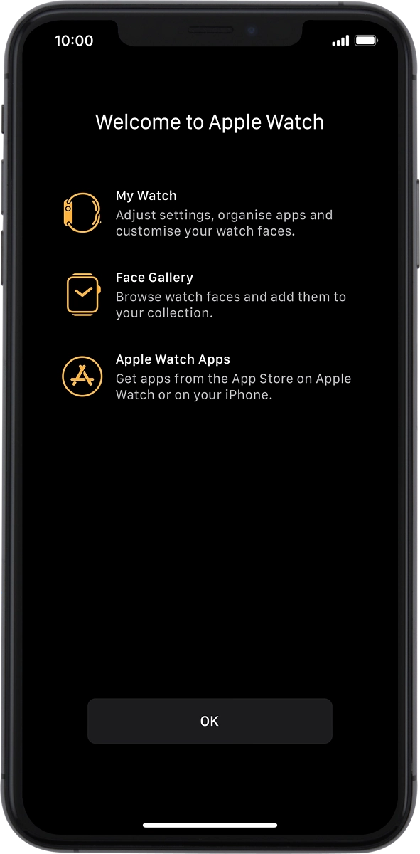 On your phone: Press OK to finish the activation.