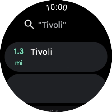 Press the required destination and follow the instructions on the screen to navigate to the selected destination.