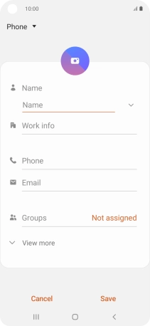 Press the address book drop down list.