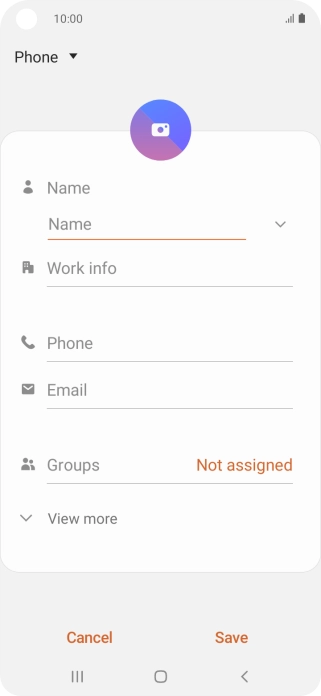 Press the address book drop down list.
