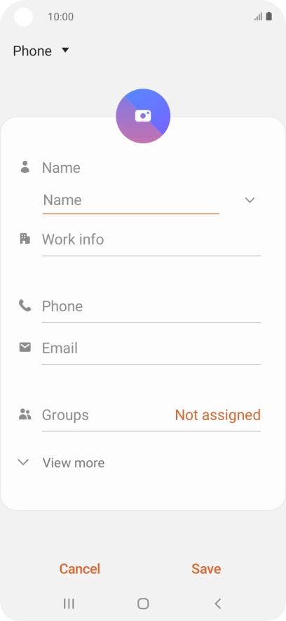 Press the address book drop down list.