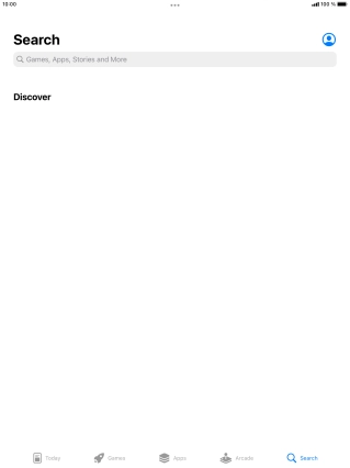 Press the search field. Press the search field.