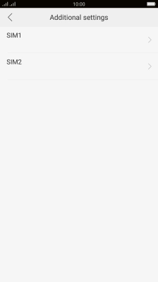 Press the required SIM.