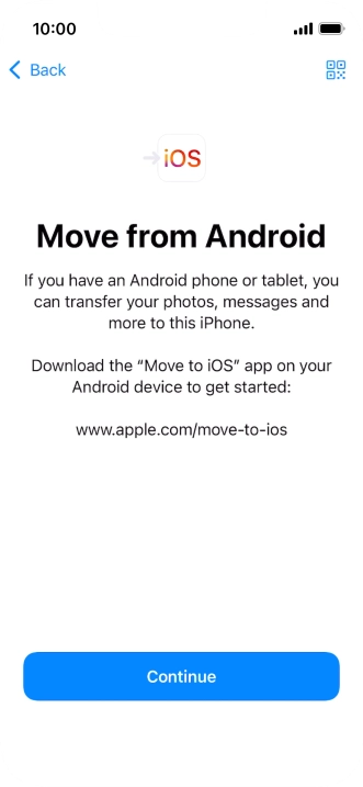 To transfer content to your phone, you need to install the app 