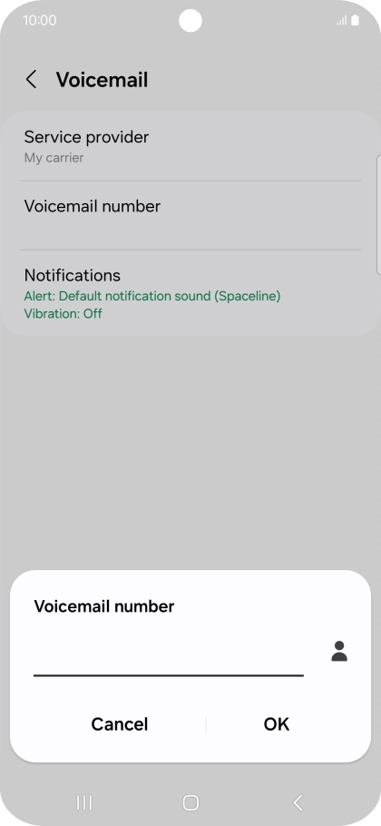 Key in +61414121121 and press OK.