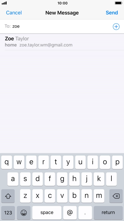 Press the required contact.
