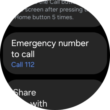 Press Emergency number to call.