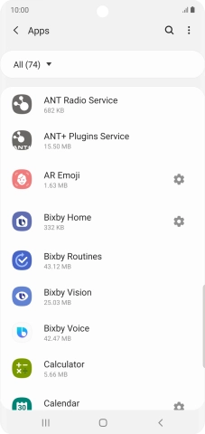 Press the Home key to return to the home screen.