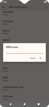 Key in 10.202.002.060 and press OK.