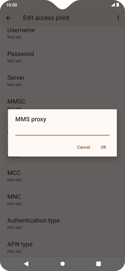 Key in 10.202.002.060 and press OK.