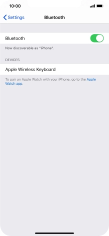 Press the required Bluetooth device and follow the instructions on the screen to pair the device with your phone.