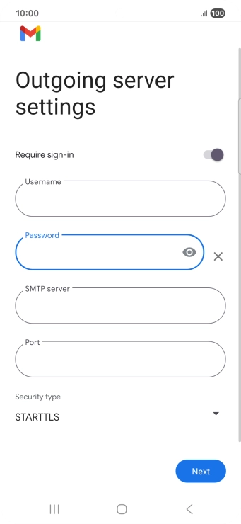 Press the field below 