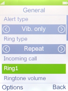 Press the Navigation key.