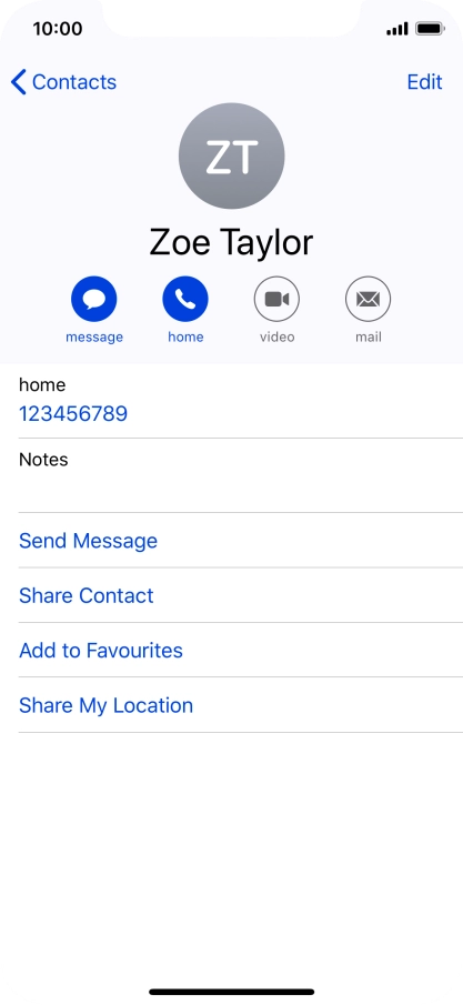 Slide your finger upwards starting from the bottom of the screen to return to the home screen.