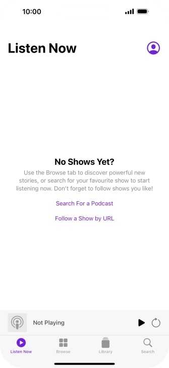 Slide your finger upwards starting from the bottom of the screen to return to the home screen.
