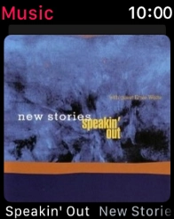 Slide your finger downwards starting from the top of the screen to see the menu.