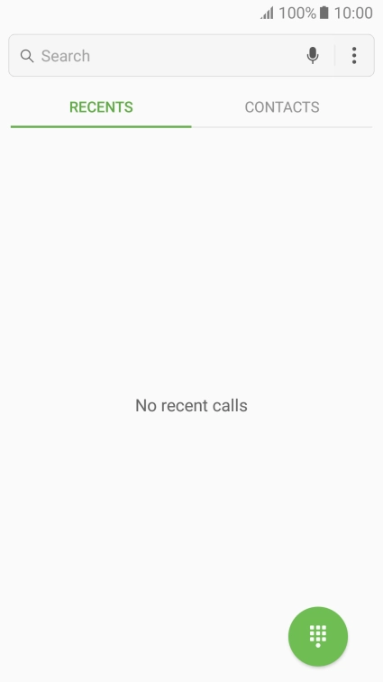 Press the menu icon.