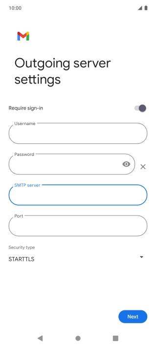 Press the field below 