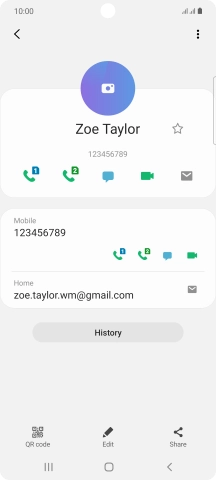 Press the call icon.