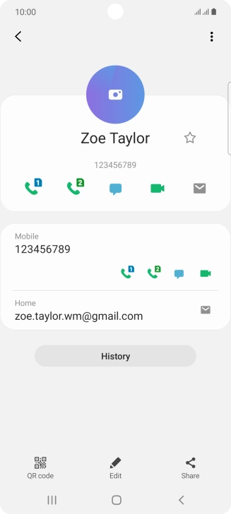 Press the call icon.