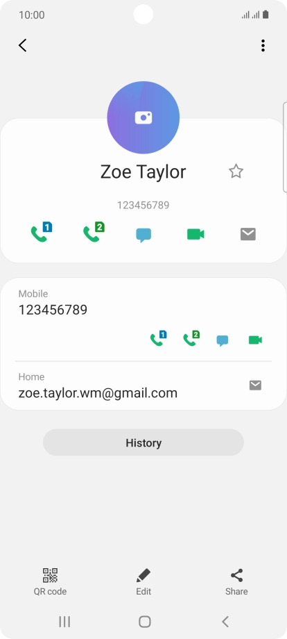 Press the call icon.
