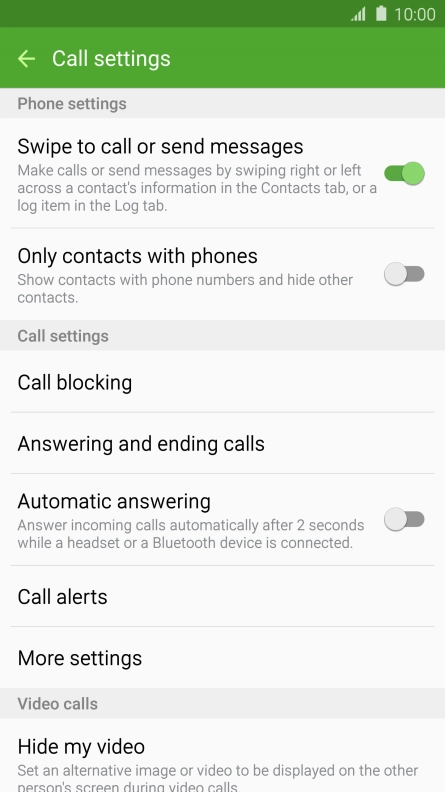 Press More settings.