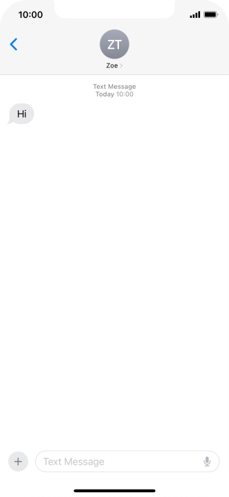 Slide your finger upwards starting from the bottom of the screen to return to the home screen.