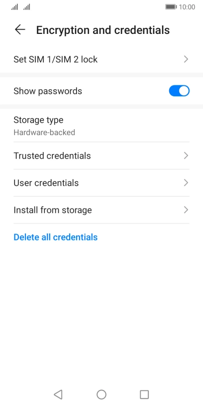 Press Set ‹SIM› lock.