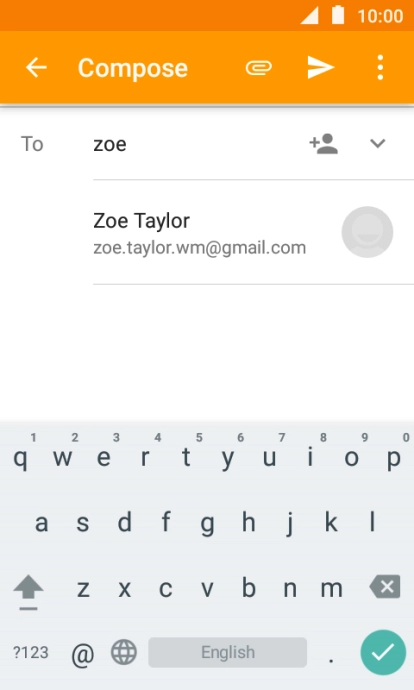 Press the required contact.