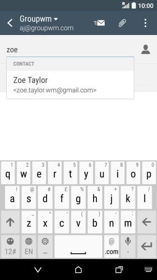 Press the required contact.