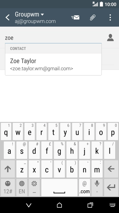 Press the required contact.