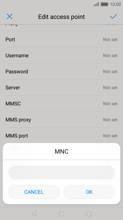 Key in 03 and press OK.