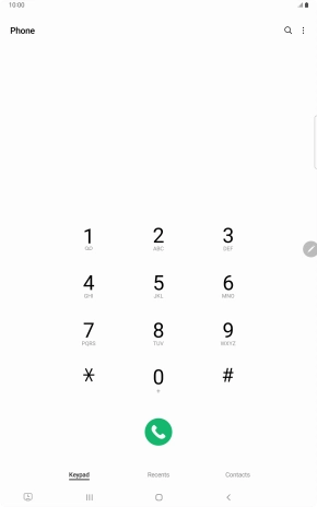 Press the menu icon.