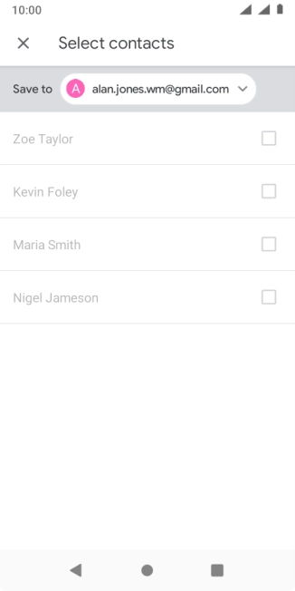Press the drop down list.
