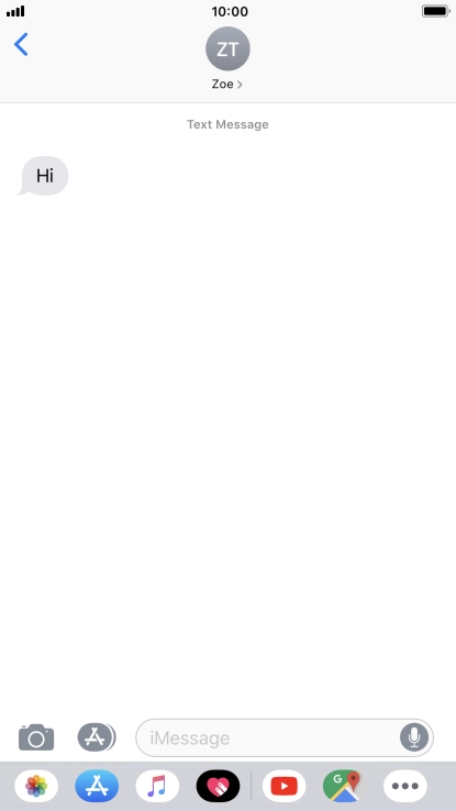 Press the Home key to return to the home screen.