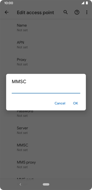 Key in http://pxt.vodafone.net.au/pxtsend and press OK.