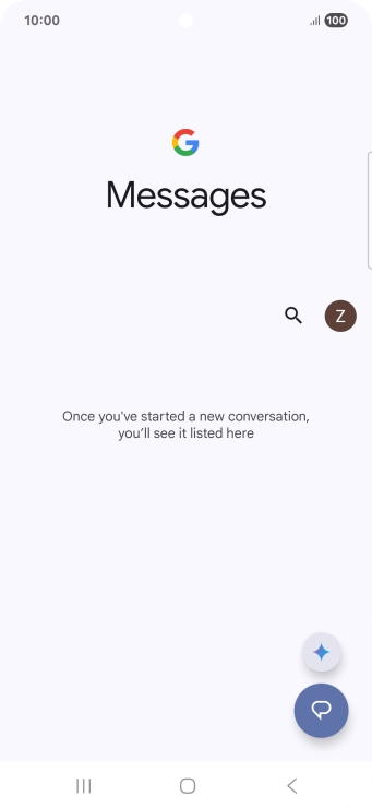 Press the profile icon.