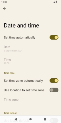 Press the Home key to return to the home screen.