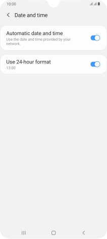 Press the Home key to return to the home screen.